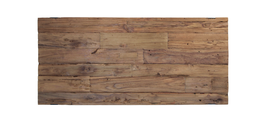 Table basse Norton 130x60 cm - teck/fer recyclé - Image 3