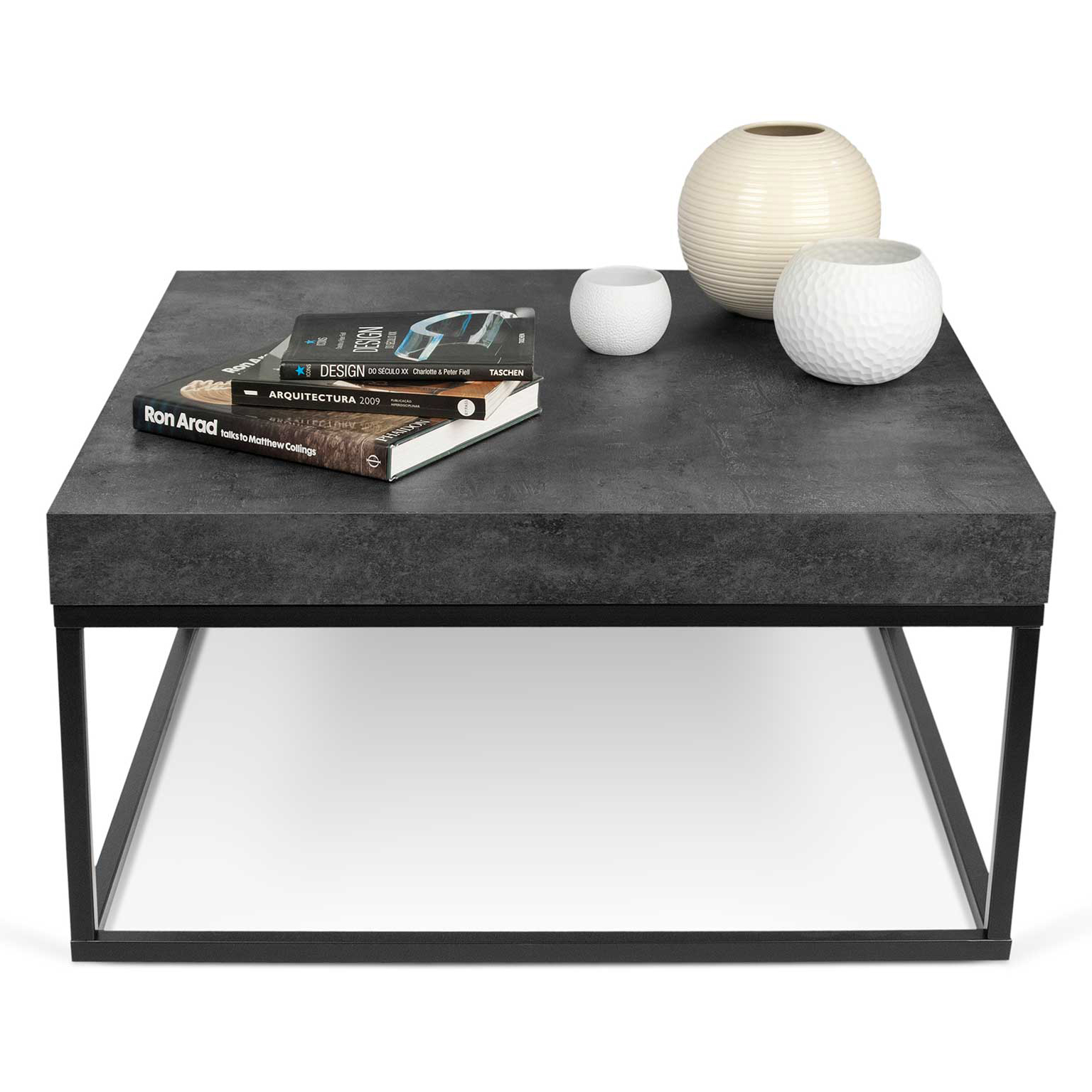 Table basse Petra 75x75 industriel - béton - Image 10