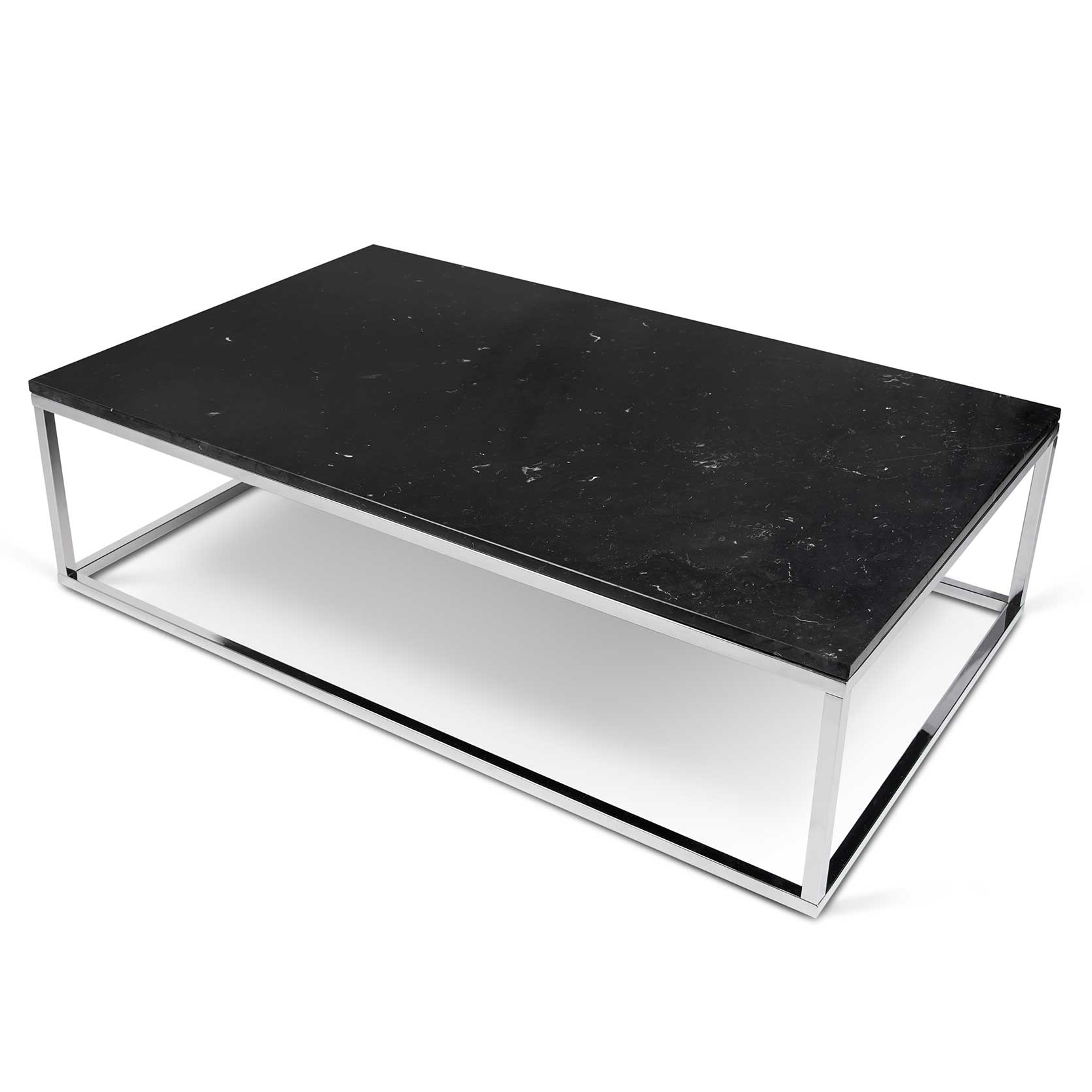 Table basse Prairie - marbre noir/chrome - Image 5