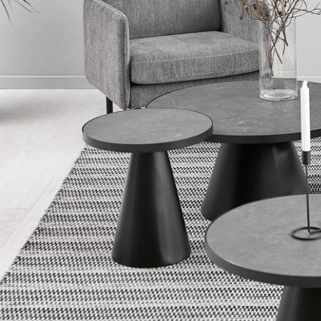 Table basse Sarina ø45cm - noir - Image 1