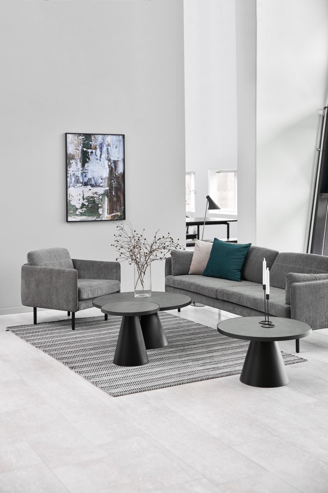 Table basse Sarina ø65cm - noir - Image 8