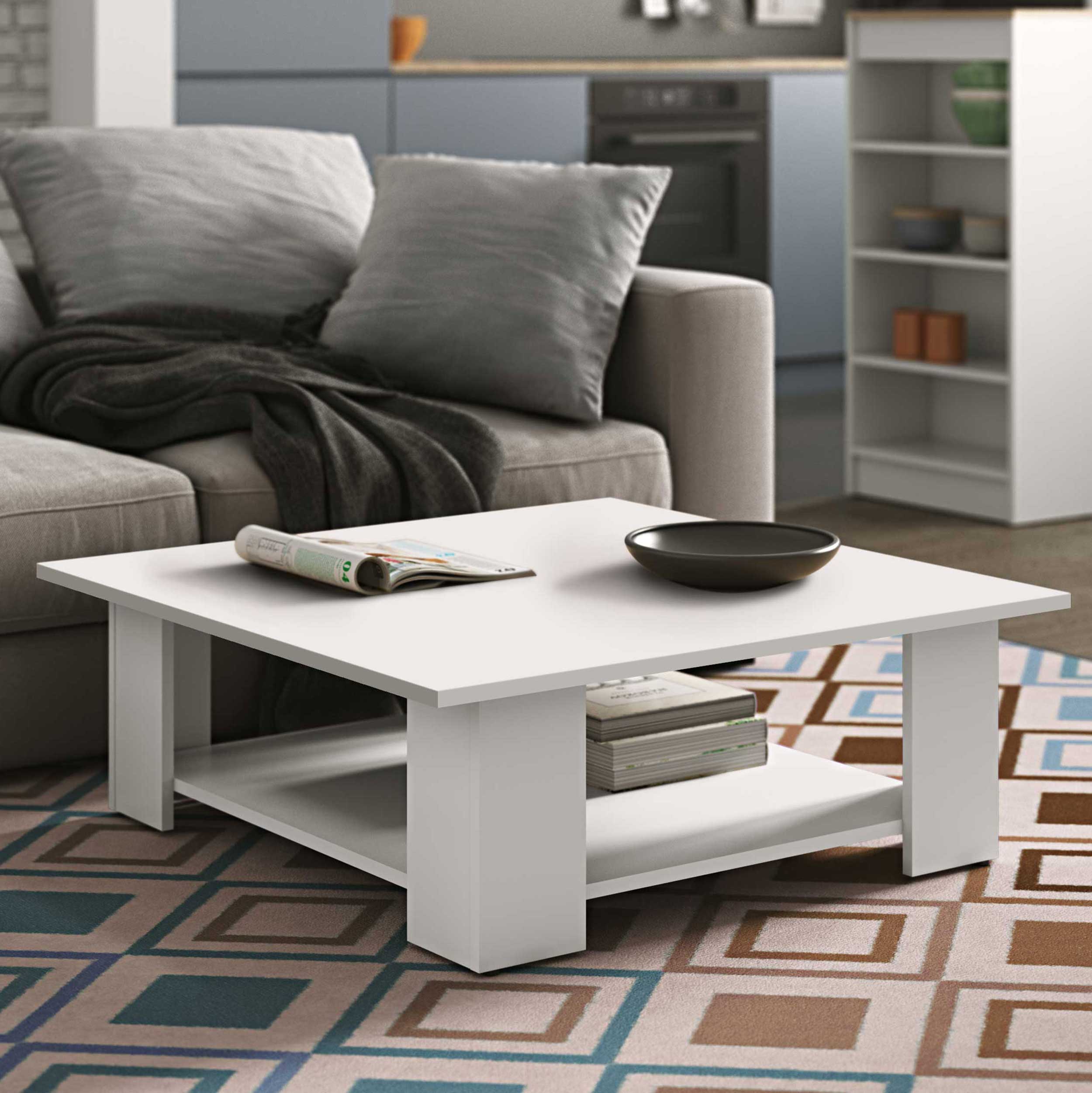 Table basse Square 67x67 - blanc