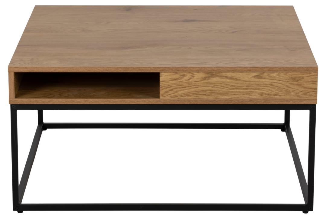 Table basse Willford 80x80 - chêne/noir - Image 7