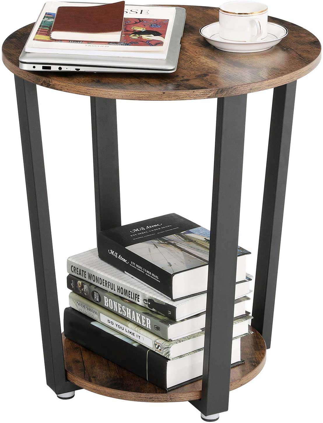 Table d'appoint Firas Ø50 - brun/noir - Image 9