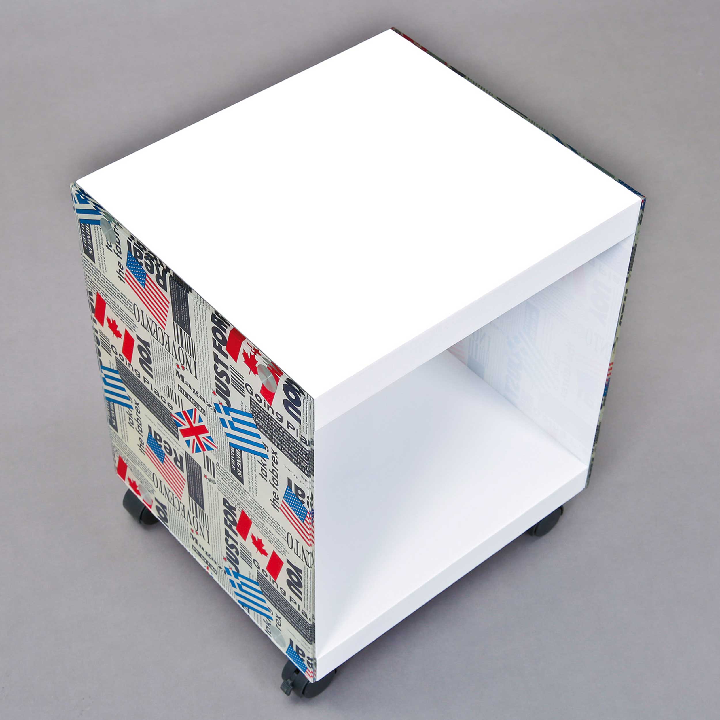 Table d'appoint Flagcube avec roulettes - Image 4