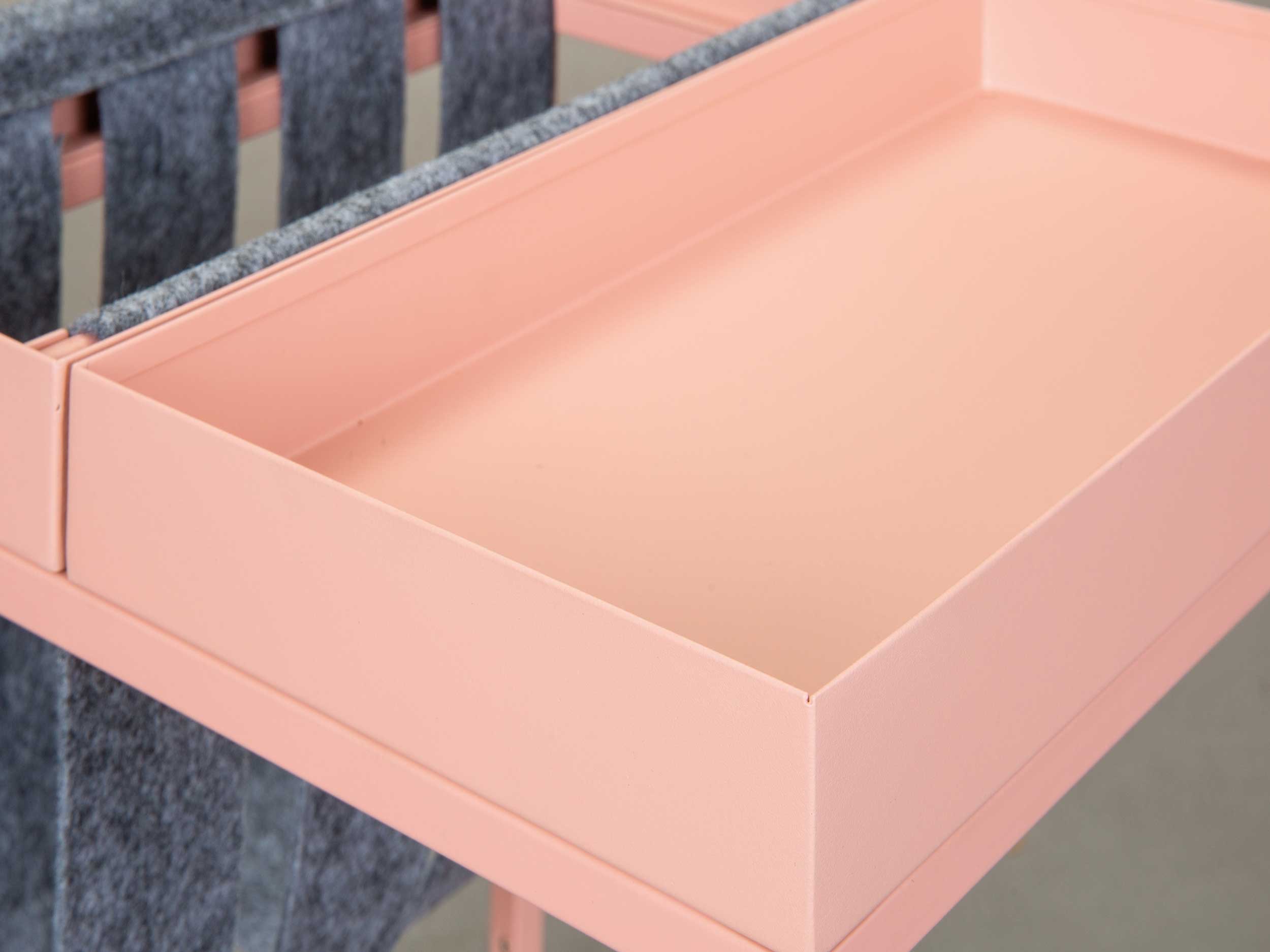 Table d'appoint Nubis 35x35 - rose/gris - Image 2