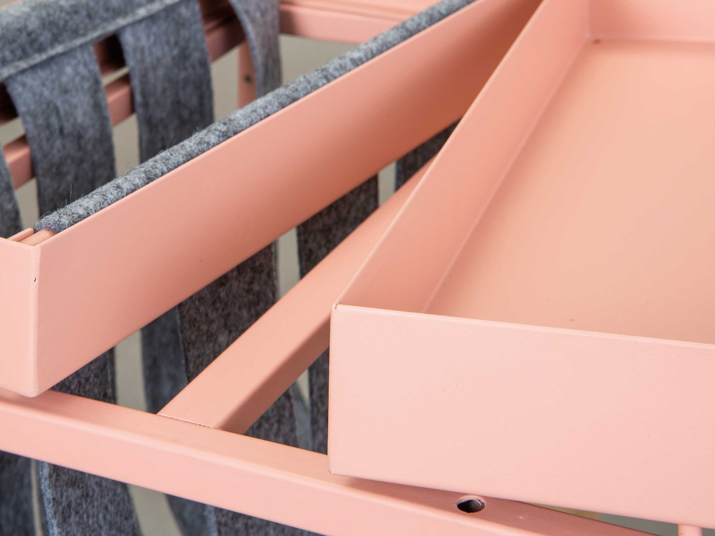 Table d'appoint Nubis 35x35 - rose/gris - Image 5