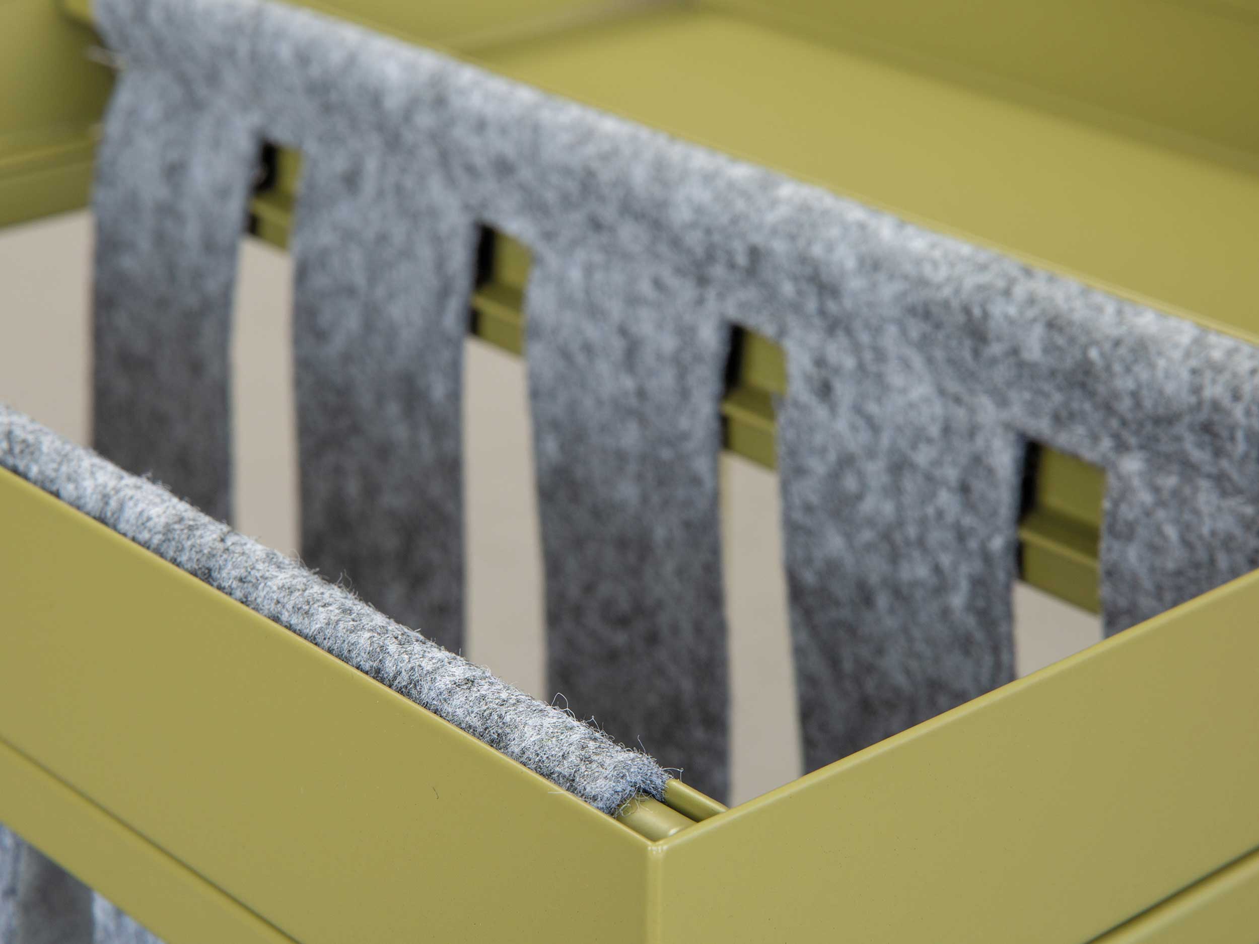 Table d'appoint Nubis 35x35 - vert olive/gris - Image 4