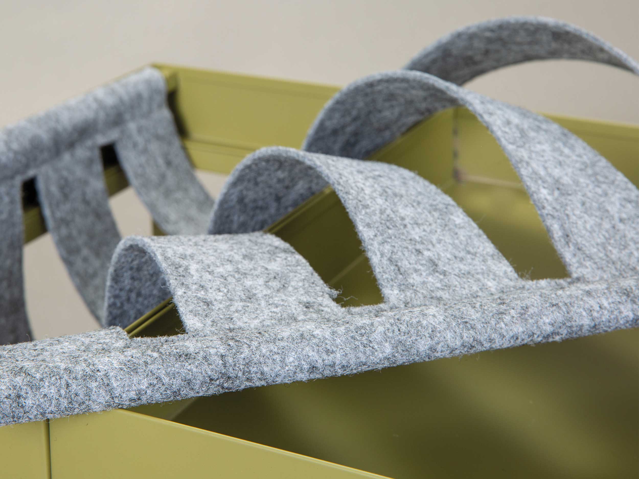 Table d'appoint Nubis 35x35 - vert olive/gris - Image 5