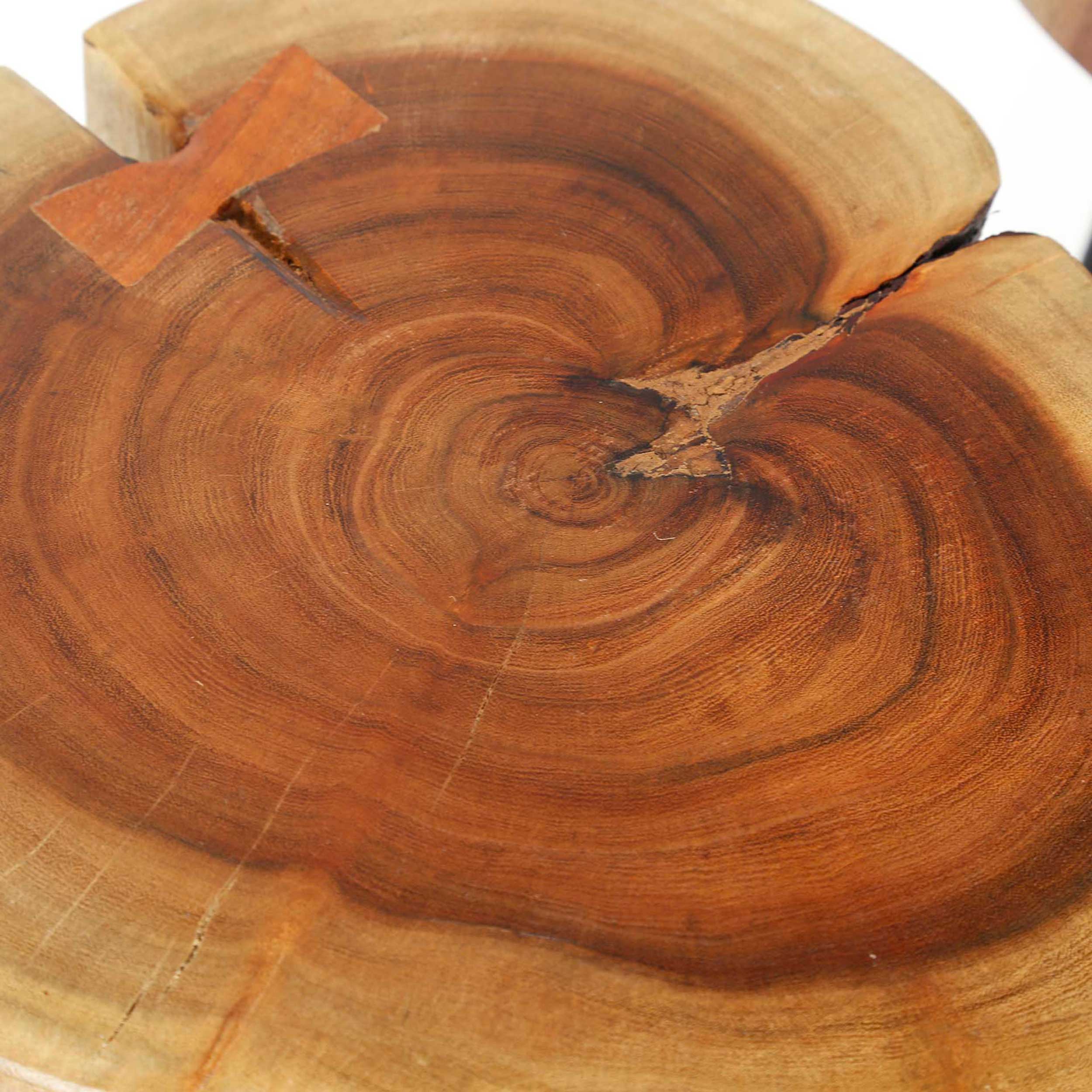 Table d'appoint Samantha - acacia et pieds en acier noir - Image 7