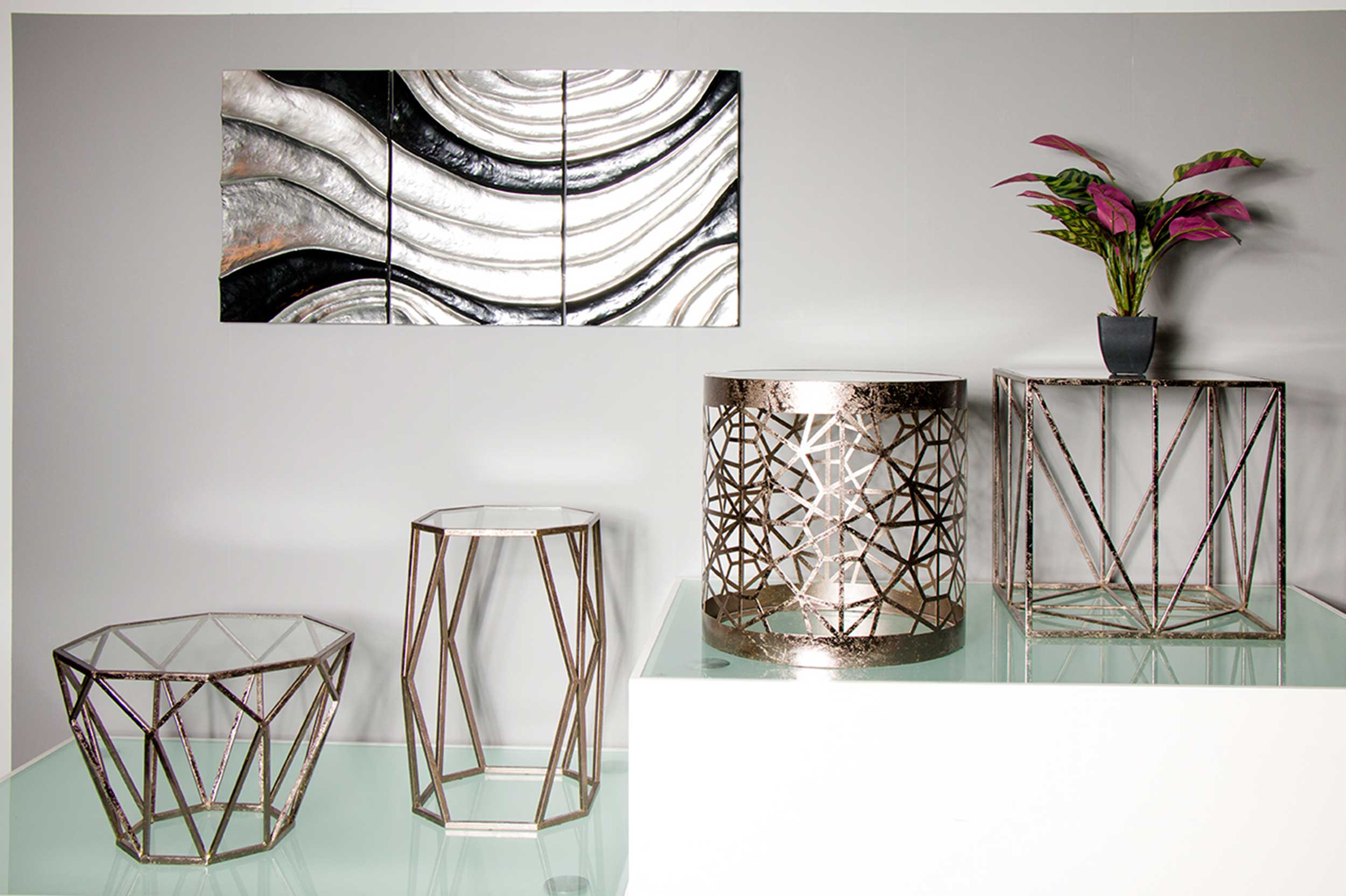 Table d'appoint Vardy ø50cm - bronze - Image 3