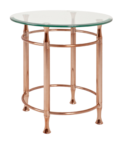 Table d'appoint Véra - cuivre/verre - Image 2