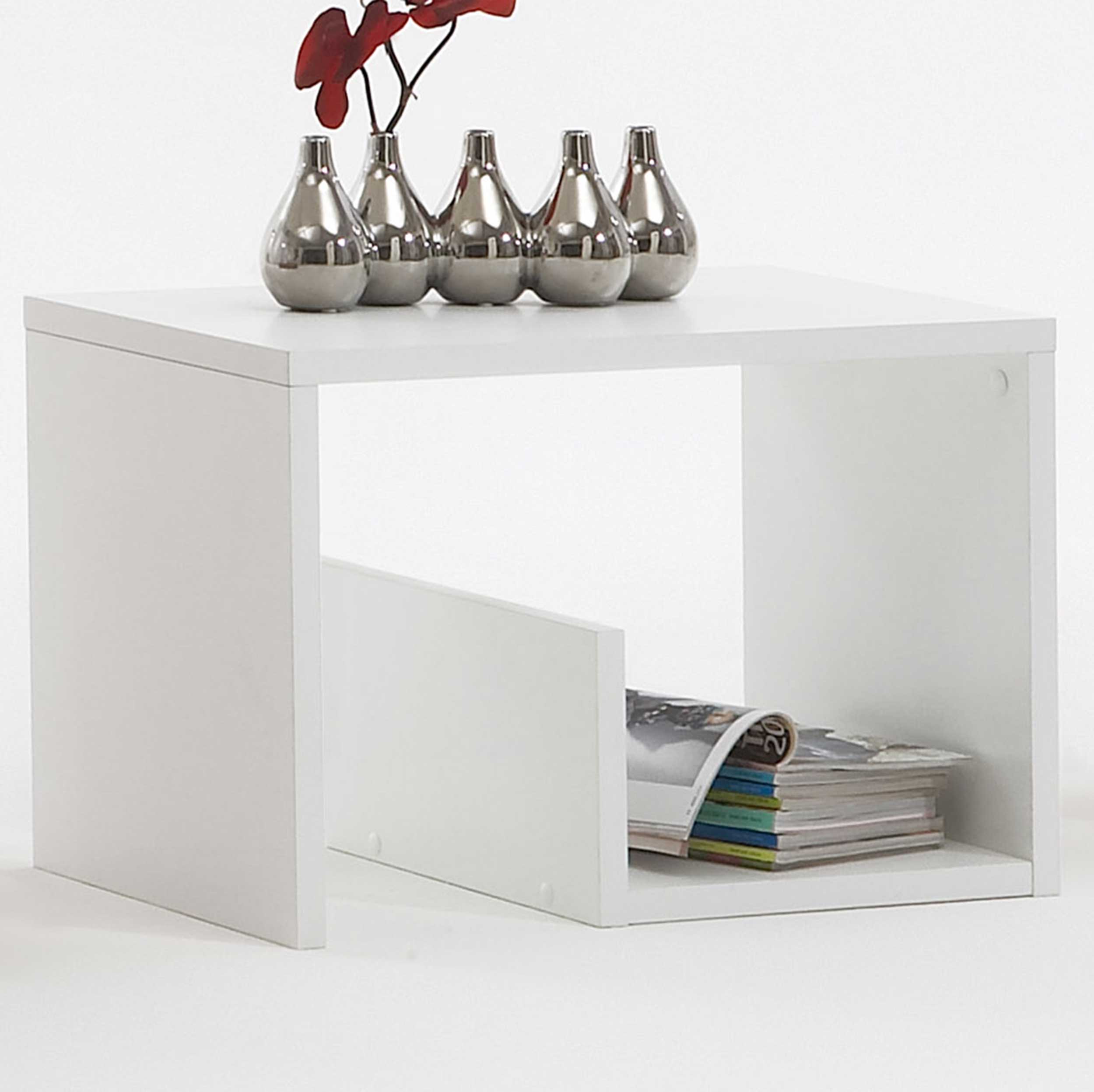 Table d'appoint Mike - blanc