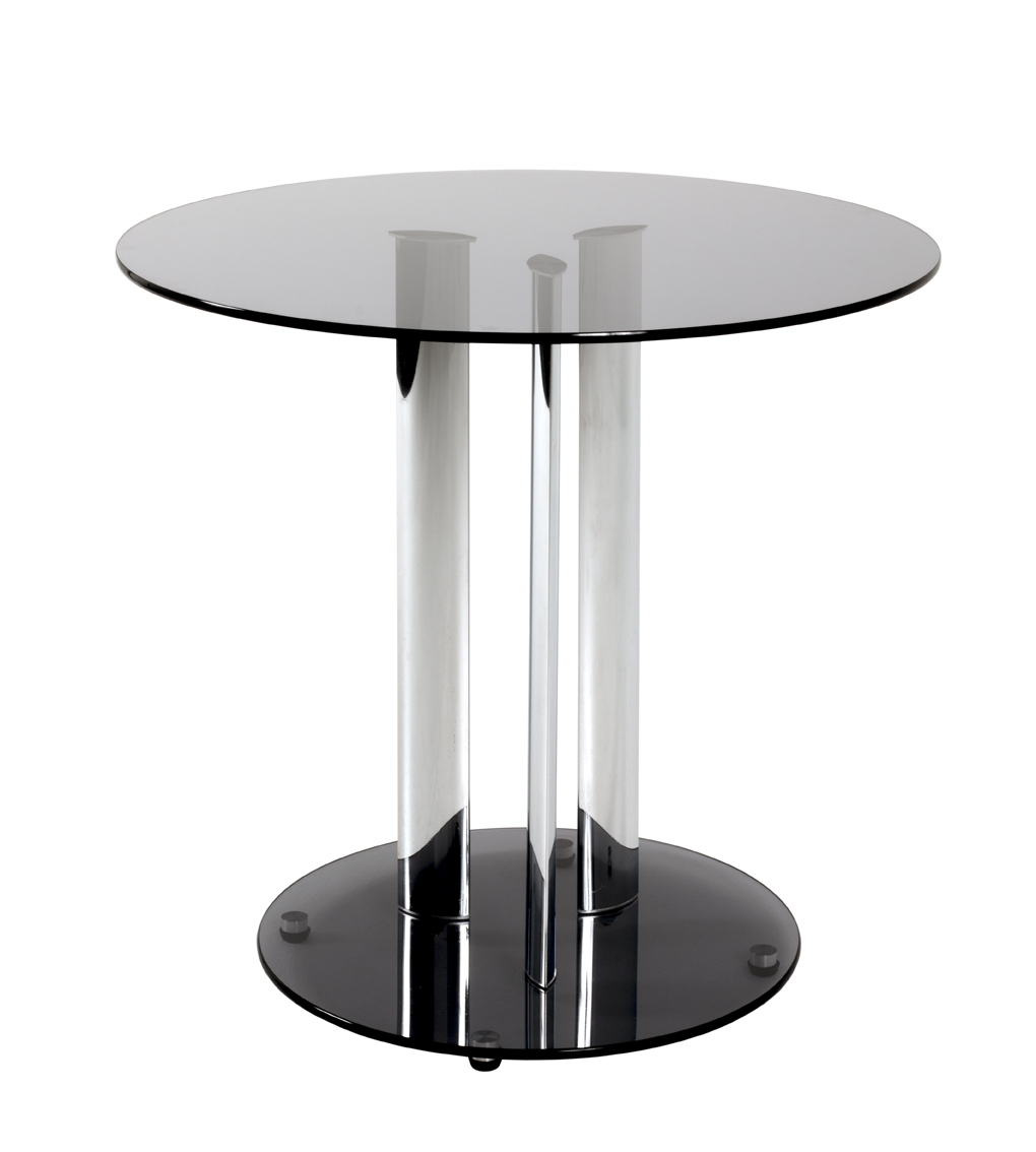 Table d'appoint Roano - verre teinté/noir