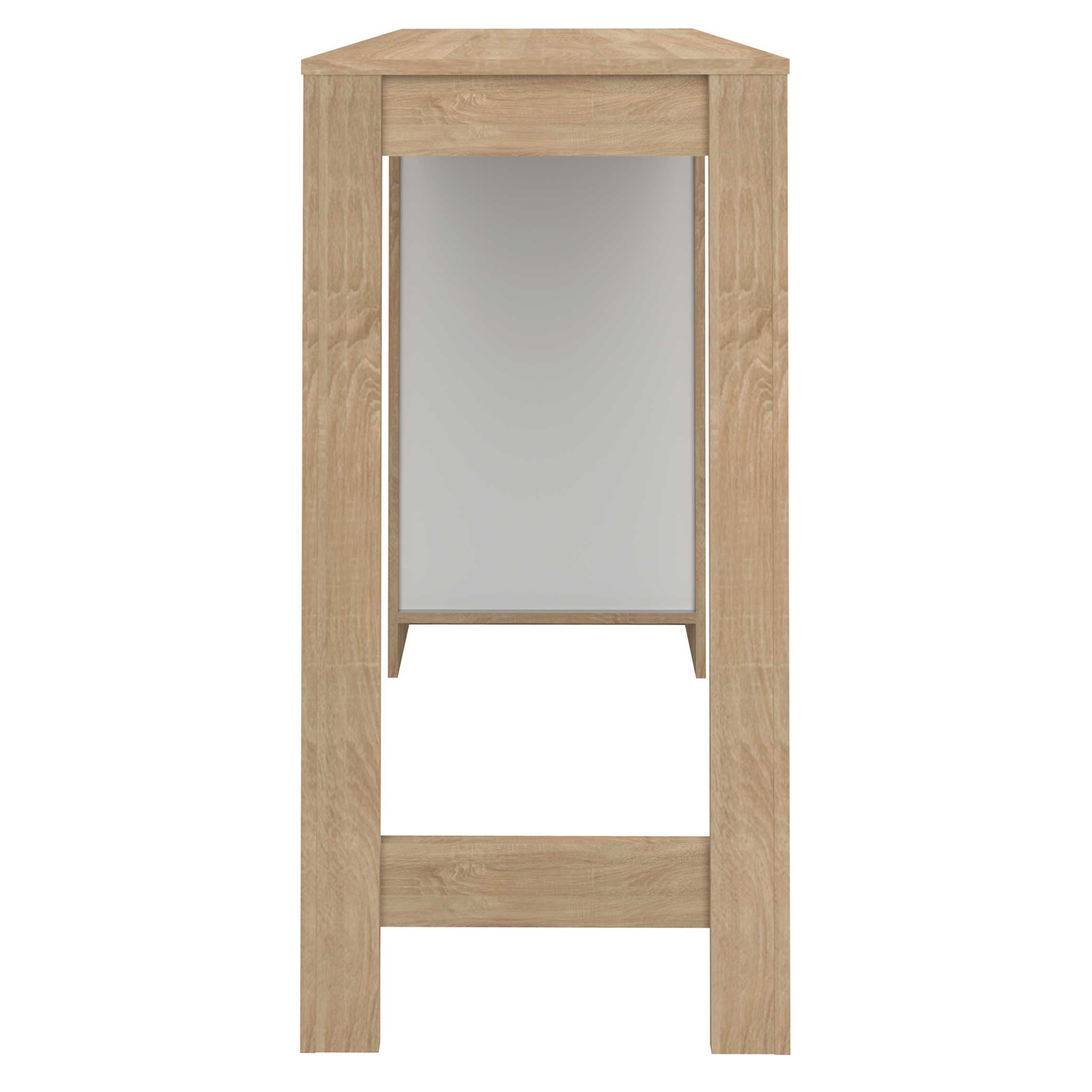 Table de bar Aravis 115x50 avec rangement - chêne - Image 4