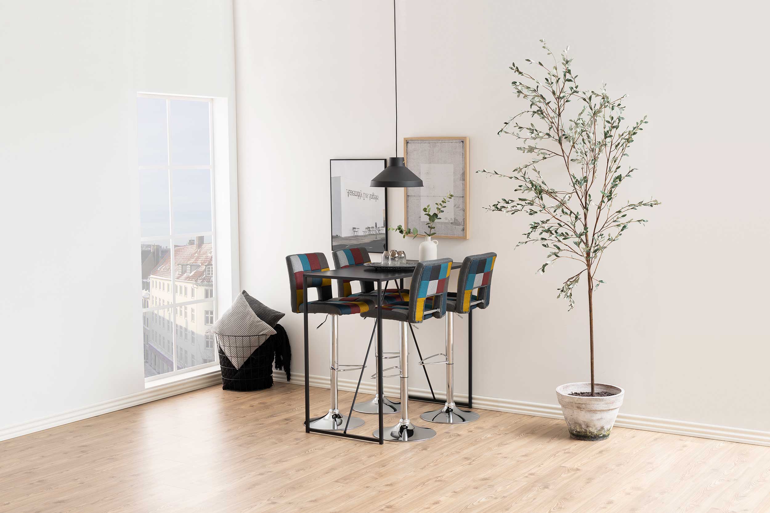 Table de bar Dover 120x60cm - zwart - Image 8