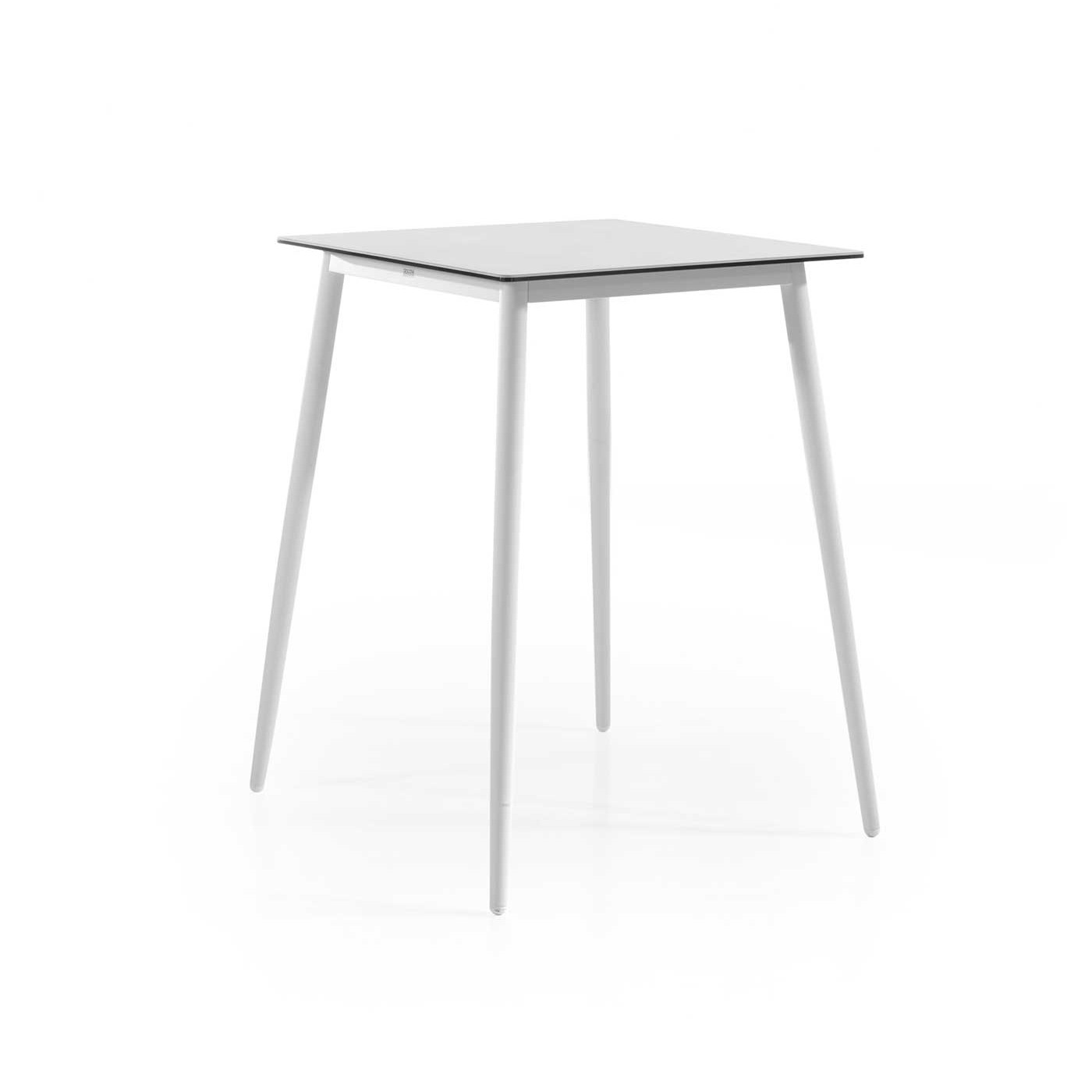 Table de bar Luca 80x80 - blanc
