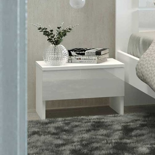 Table de chevet Barbara 1 tiroir - blanc