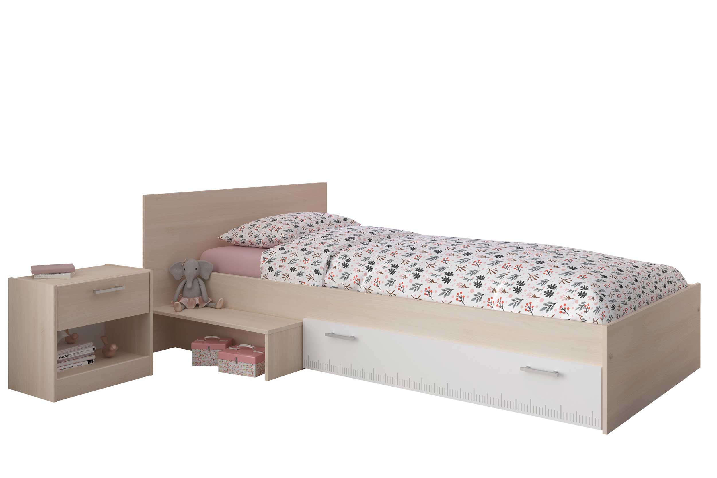 Table de chevet Carlos 1 tiroir - Image 2