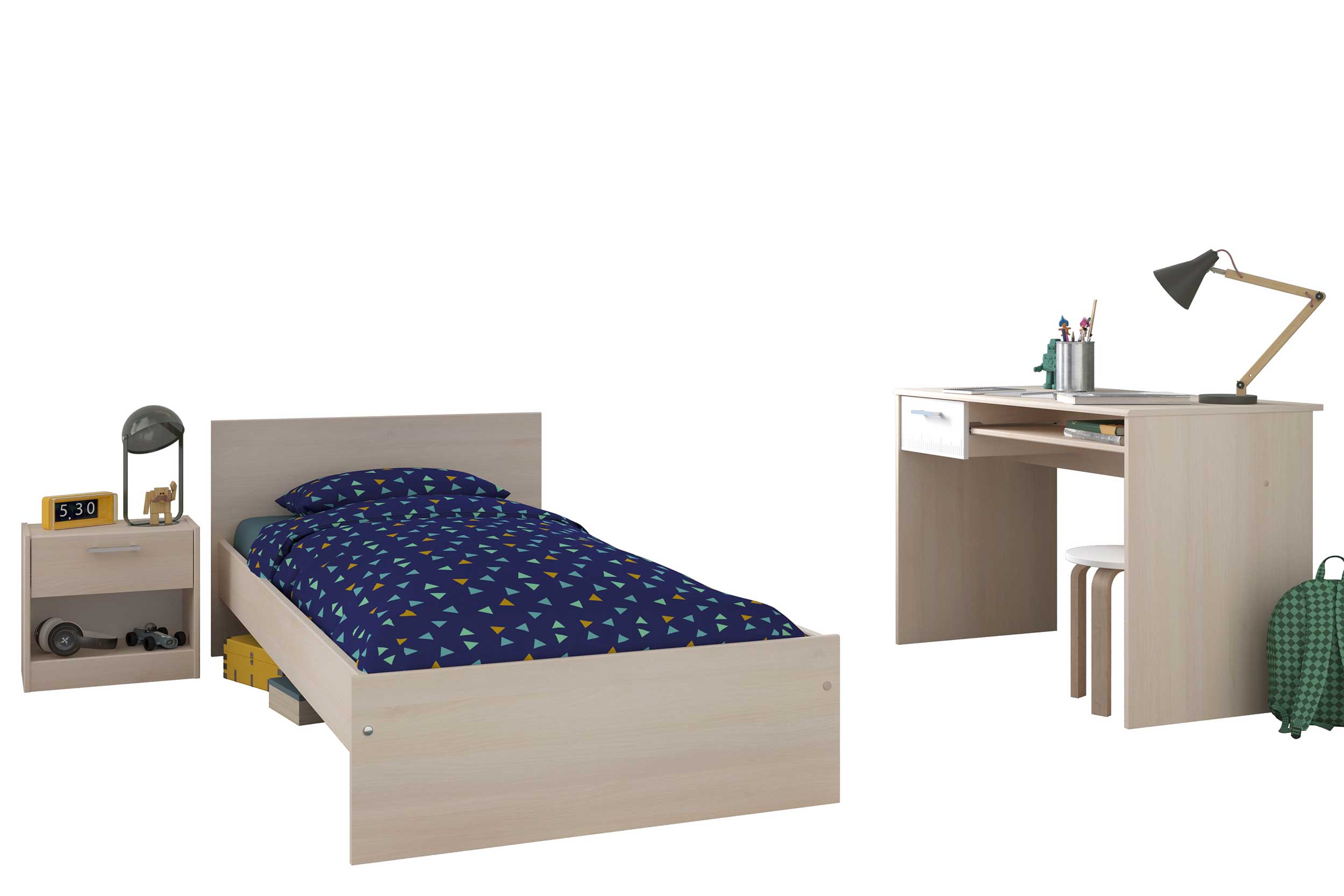 Table de chevet Carlos 1 tiroir - Image 3