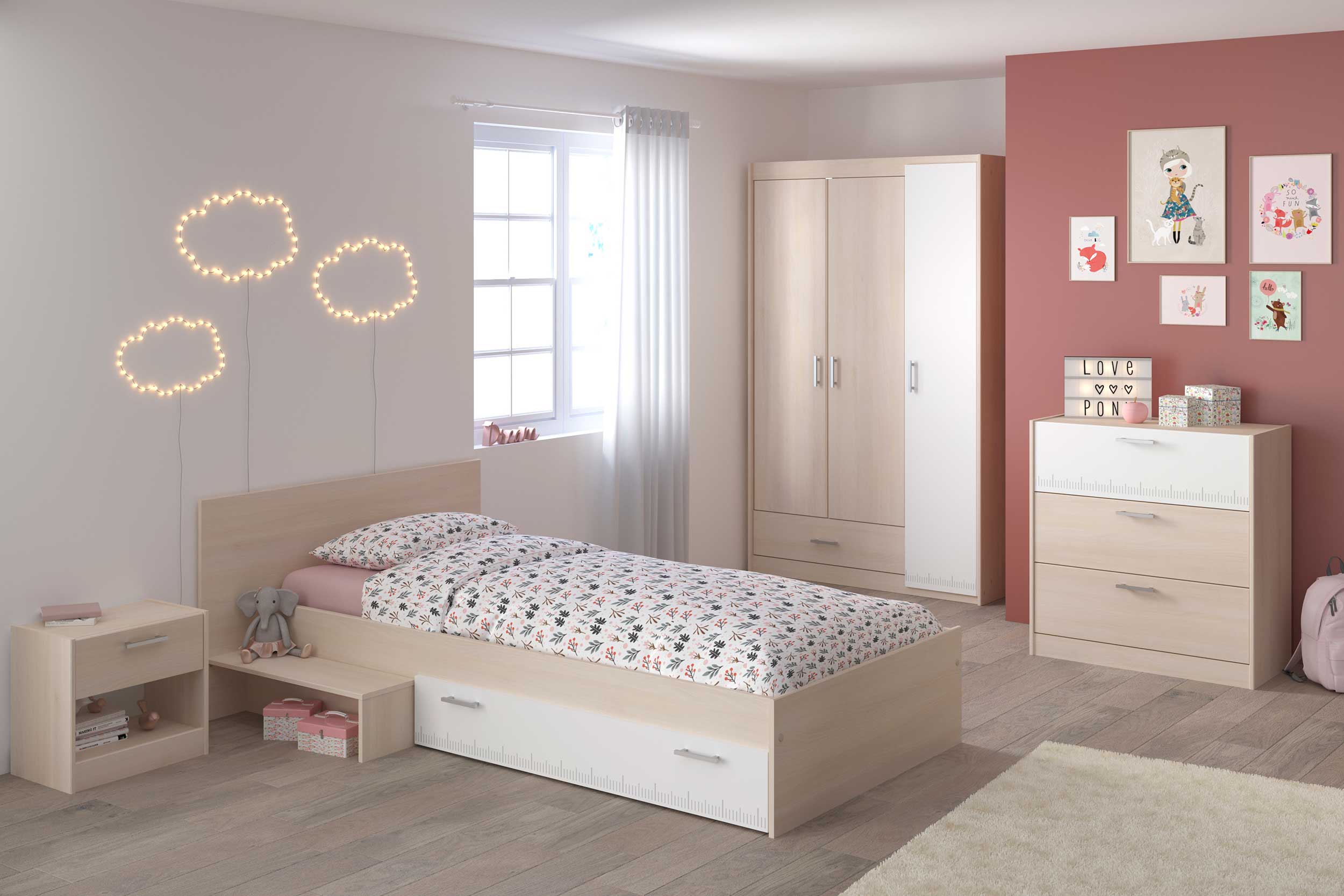 Table de chevet Carlos 1 tiroir - Image 4