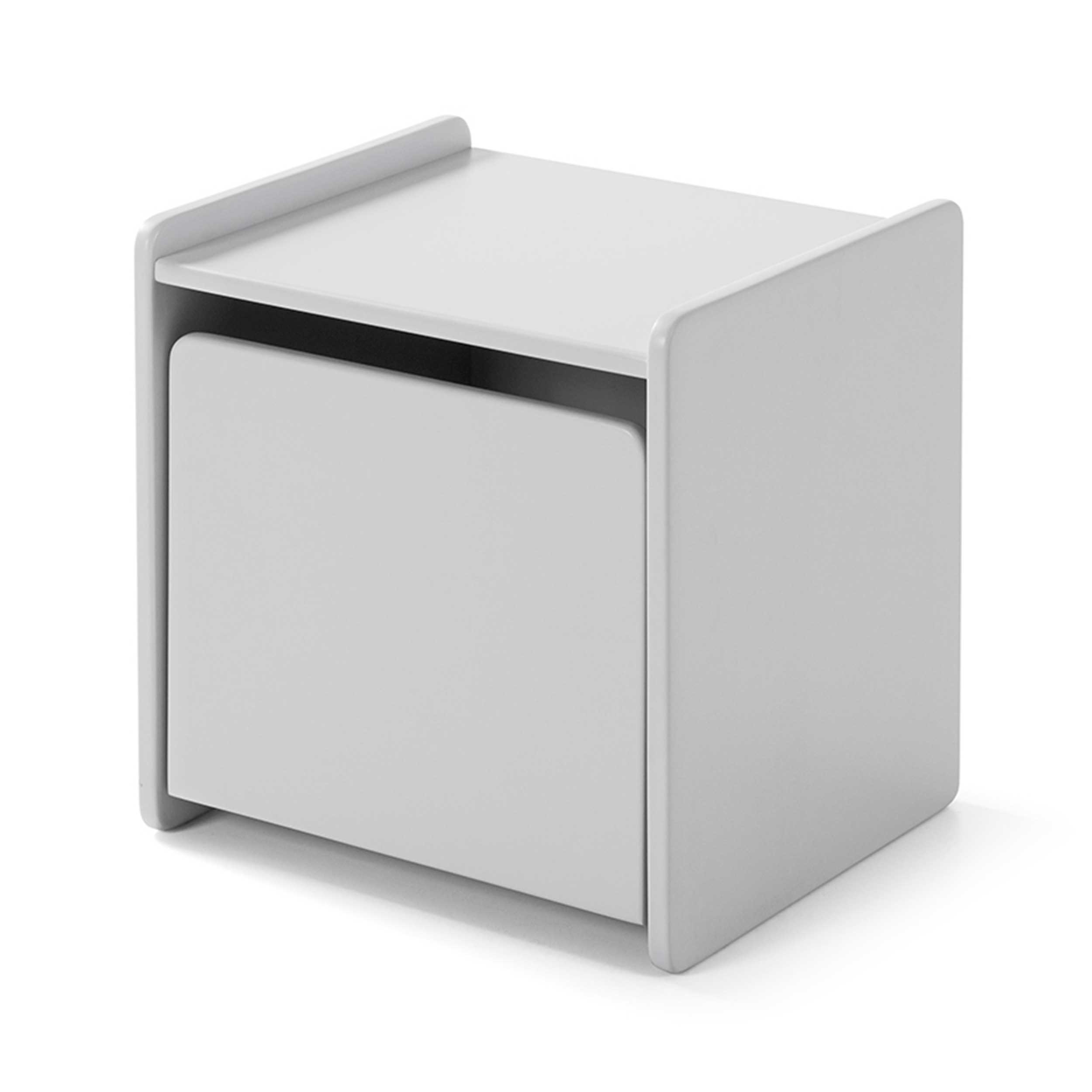 Table de chevet Kiddy avec espace de rangement - gris clair - Image 7
