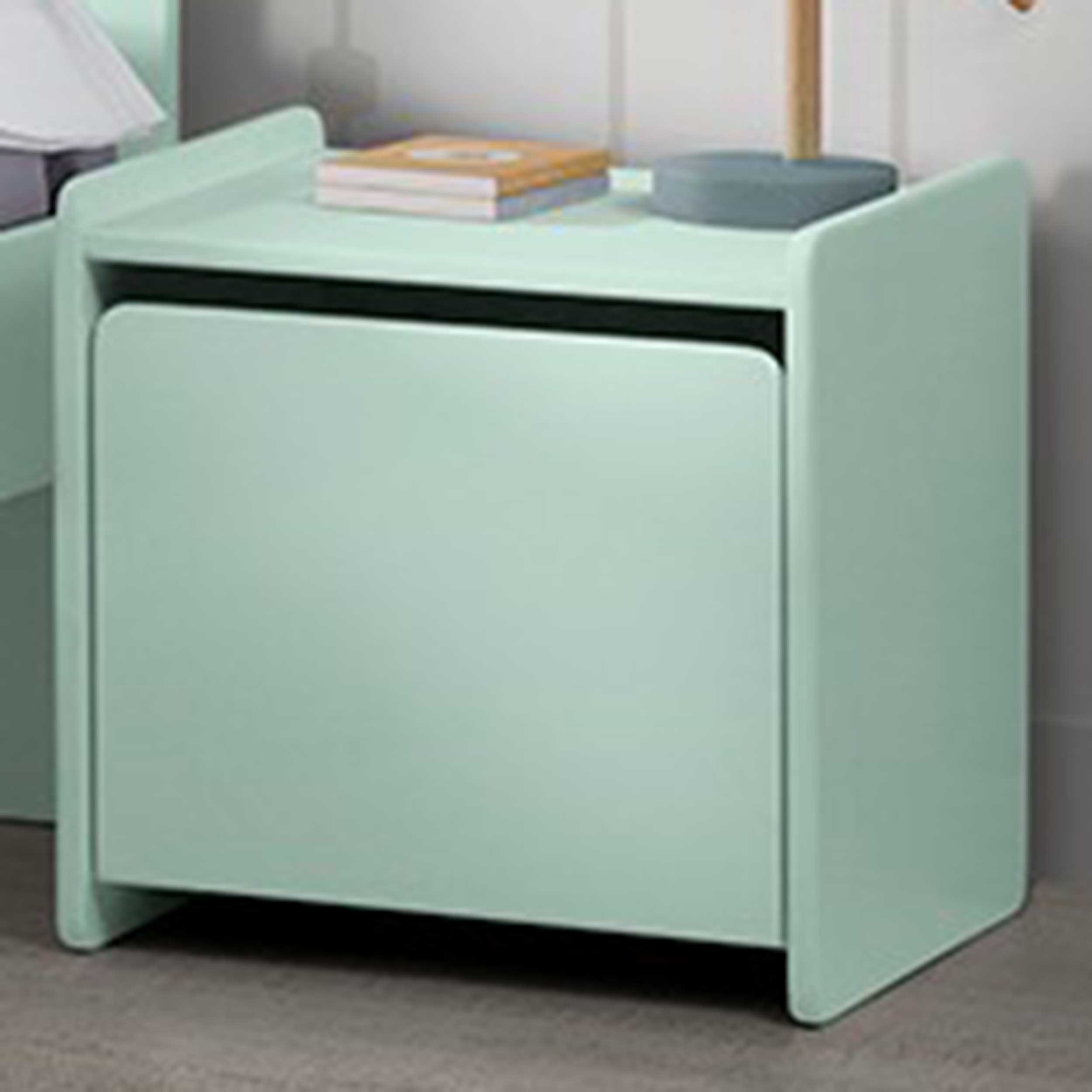 Table de chevet Kiddy avec espace de rangement - menthe