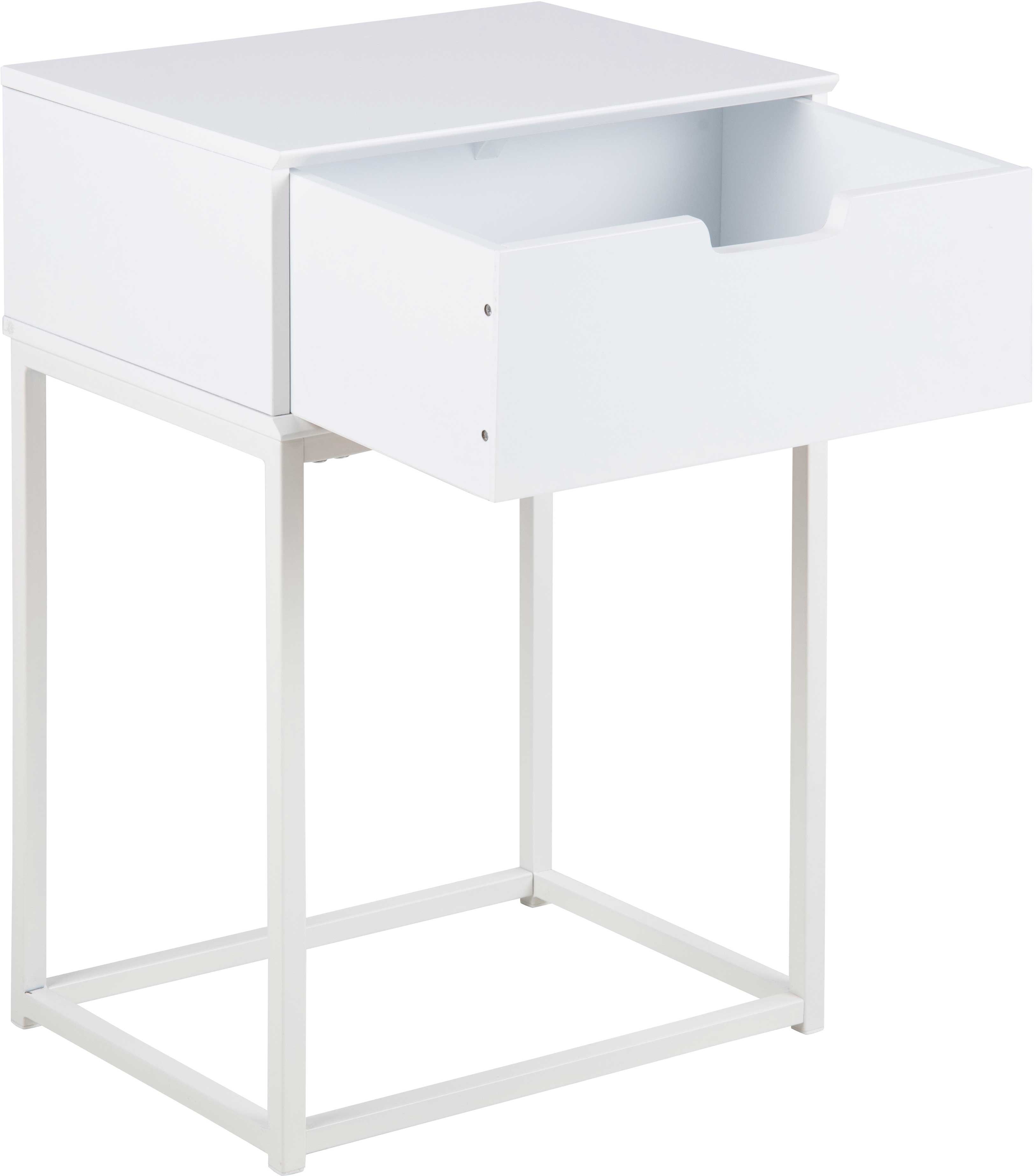 Table de chevet Mistra 1 tiroir - blanc - Image 6