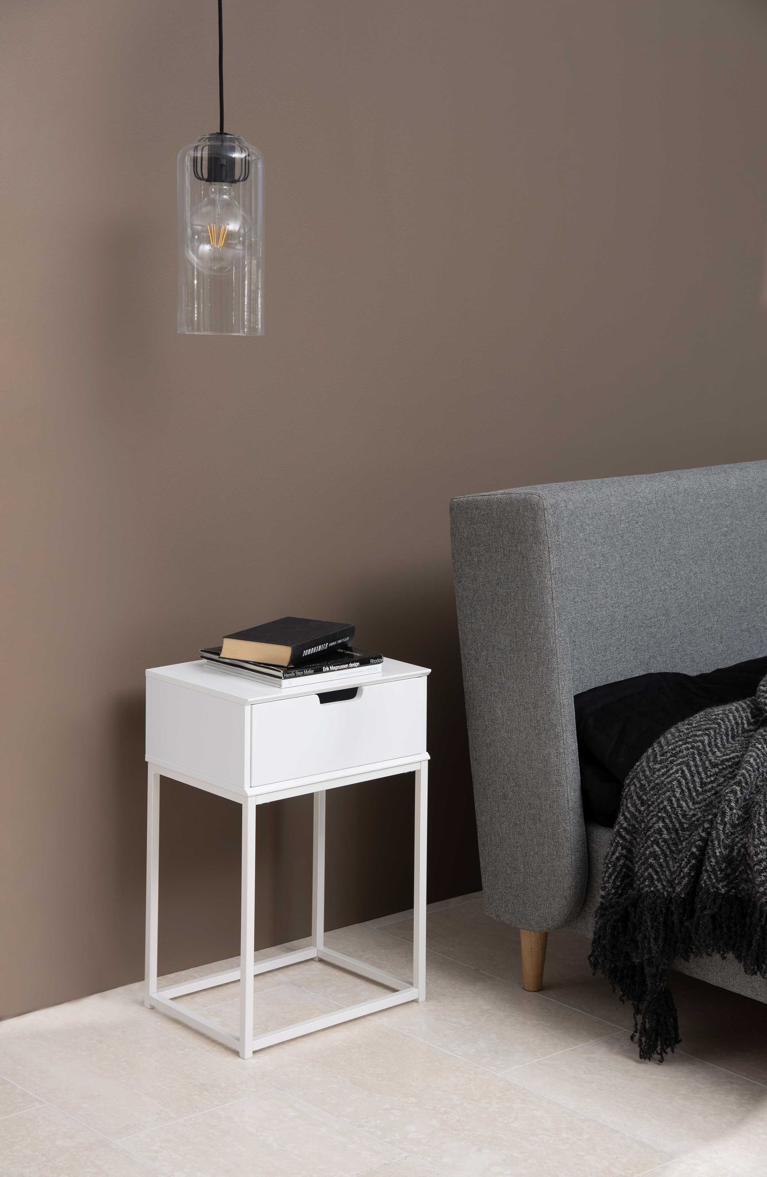 Table de chevet Mistra 1 tiroir - blanc - Image 10