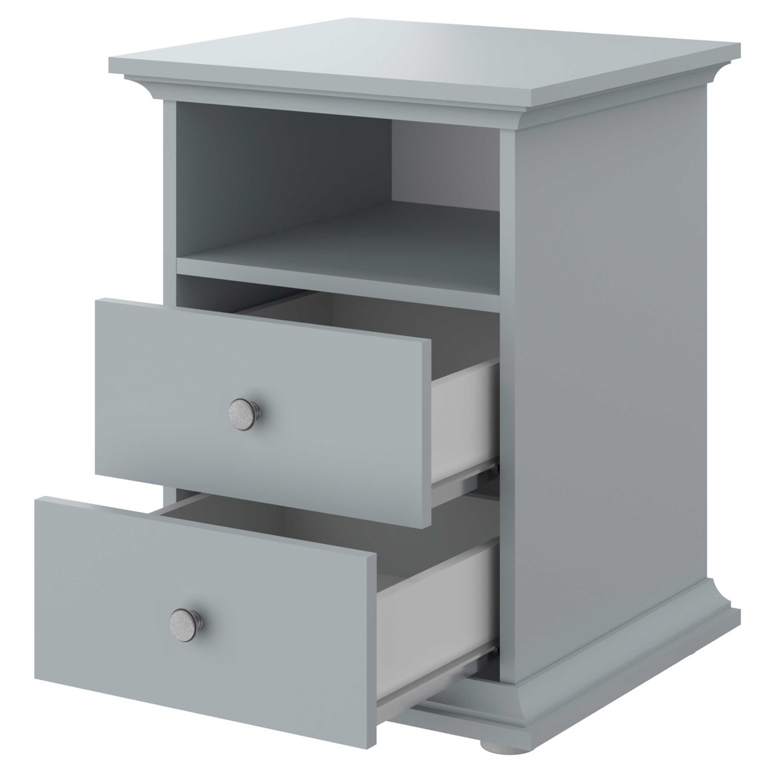 Table de chevet Morgane campagne - gris - Image 3