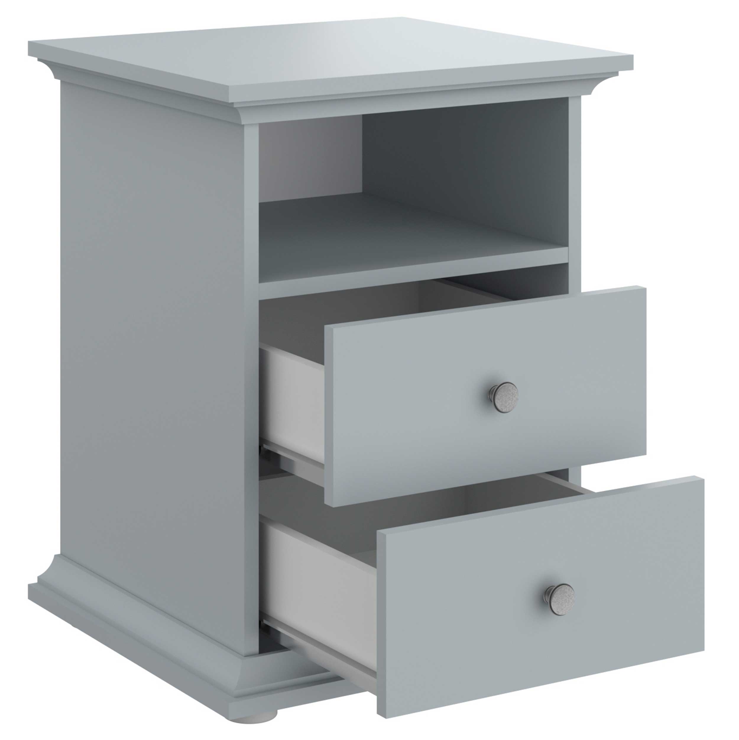 Table de chevet Morgane campagne - gris - Image 5