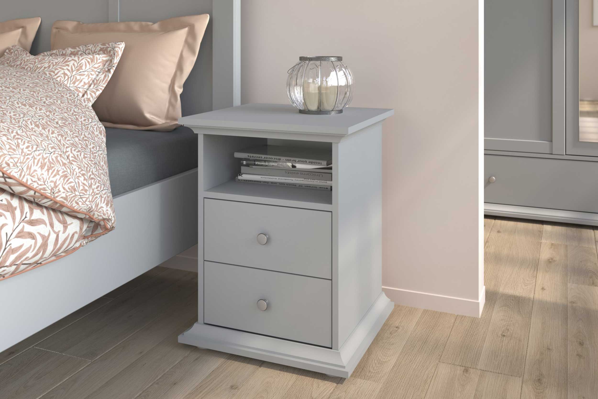 Table de chevet Morgane campagne - gris - Image 9