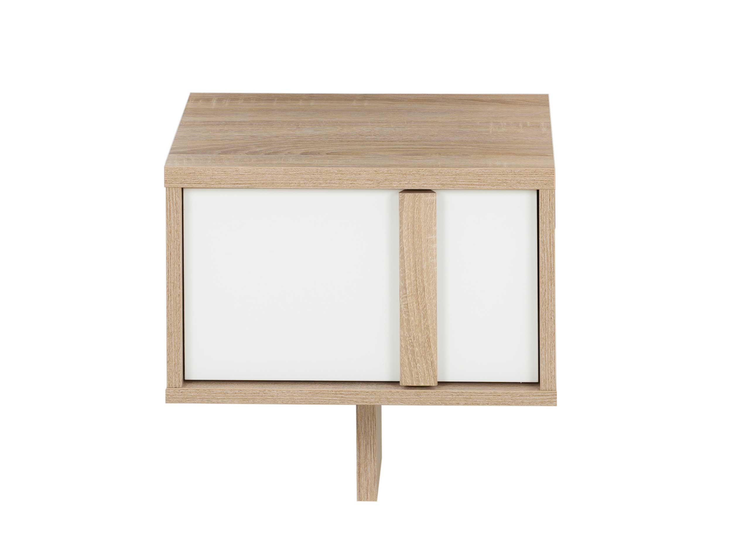 Table de chevet suspendue Alto 1 tiroir - chêne sonoma/blanc - Image 1
