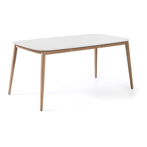 Table de jardin Helsinki 213x100 - blanc