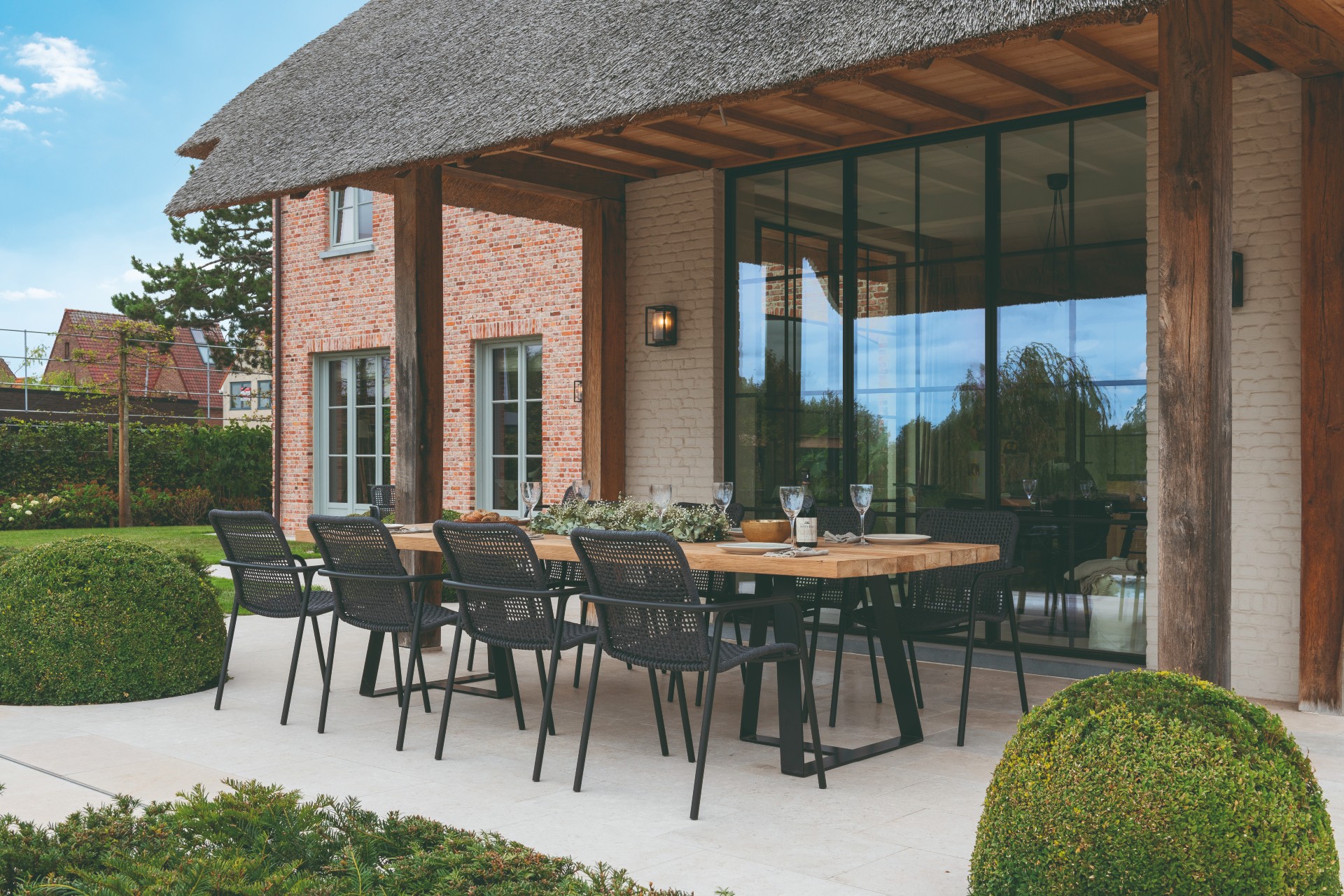 Table de jardin Margarite 250x110 - teck - Image 3