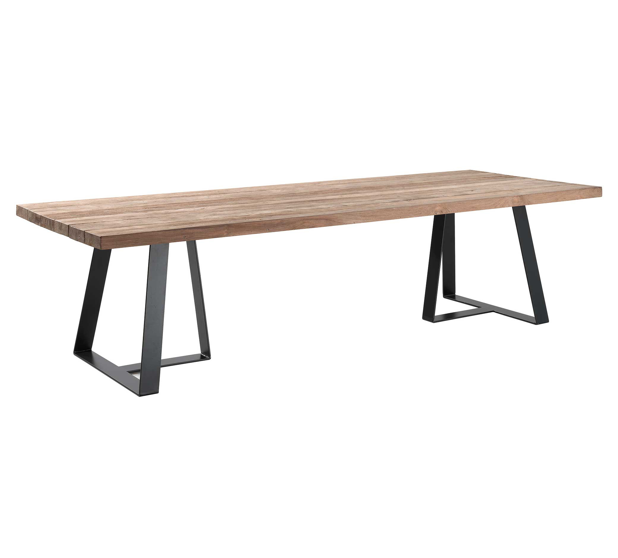 Table de jardin Margarite 300x110 - noir/teck