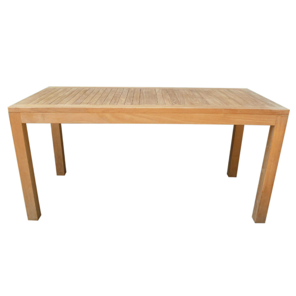 Table de jardin Stafford 100x220cm - bois teck