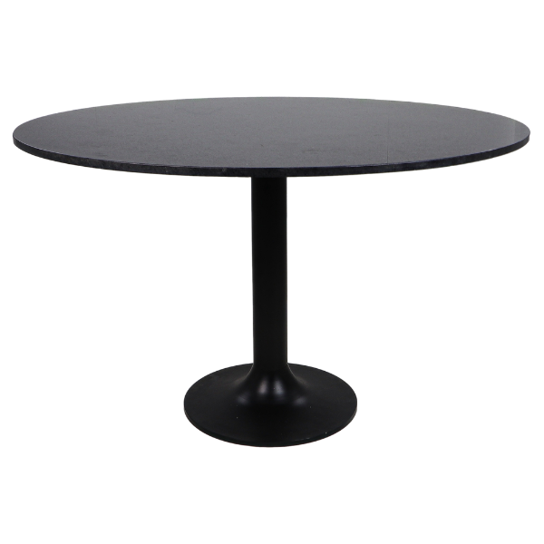 Table de salle à manger Carine 120cm marbre - noir