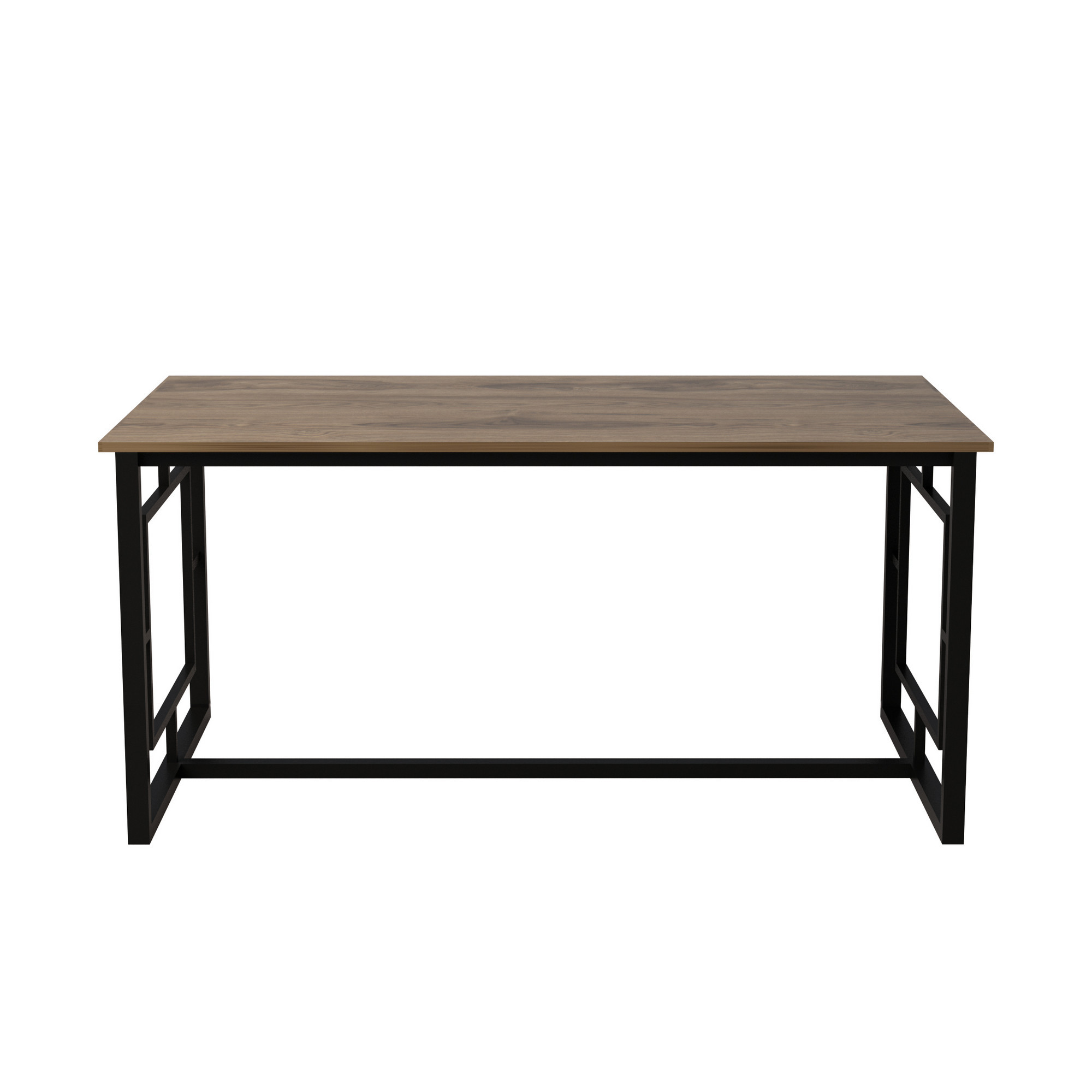 Table de salle à manger élégante en noyer noir | polyvalente | 100 % mélaminée | 18 mm d'épaisseur - Image 4