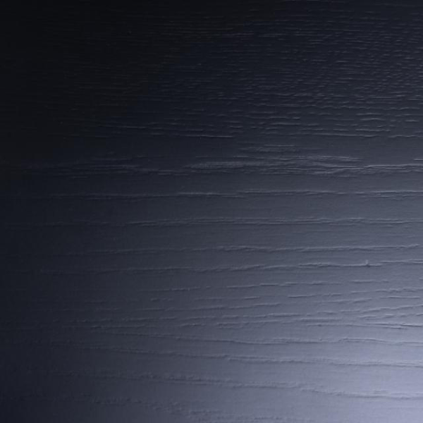 Table de salle à manger Malika Ø120 cm - placage de chêne laqué noir - Image 3