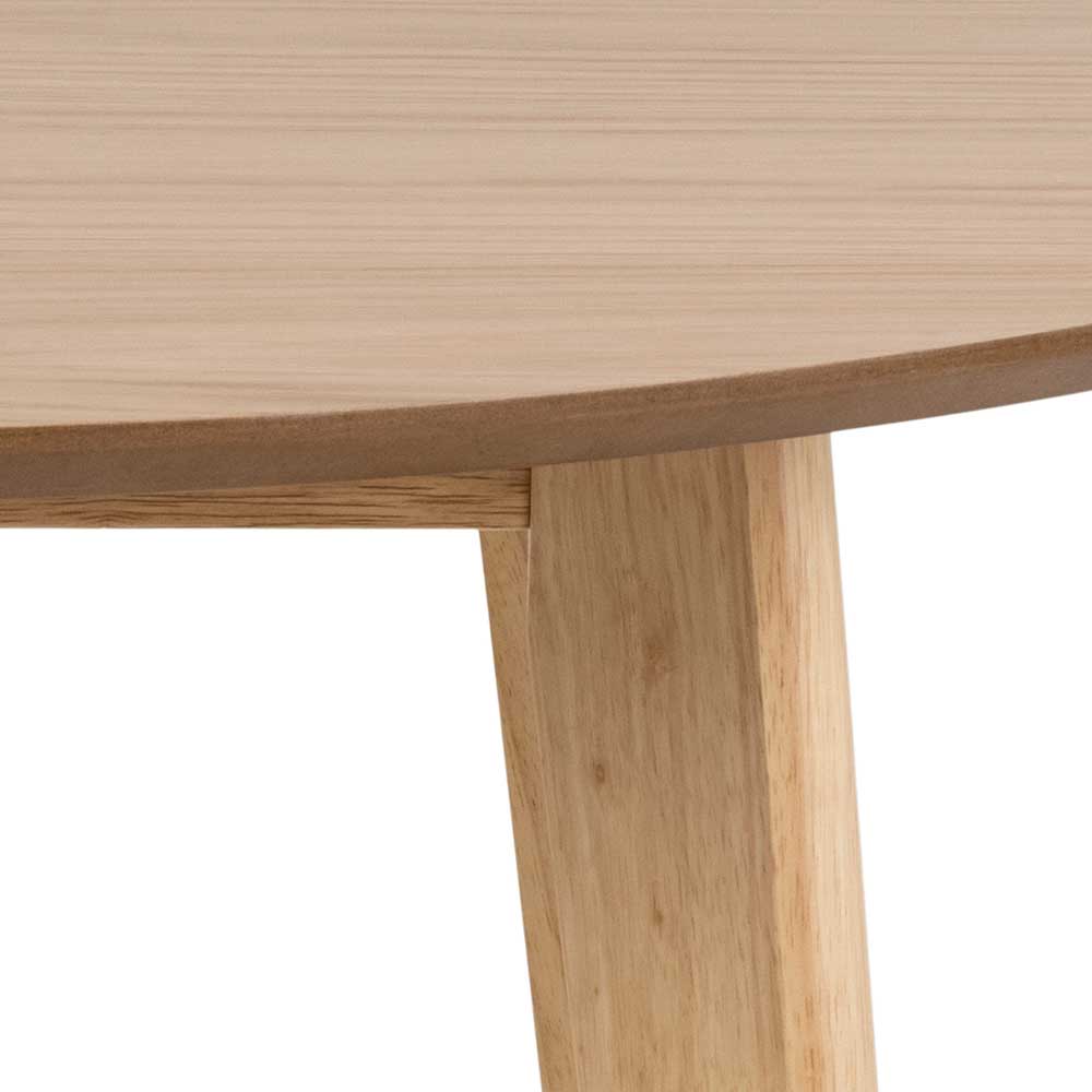 Table de salle à manger Roxby Ø105 cm - chêne - Image 6