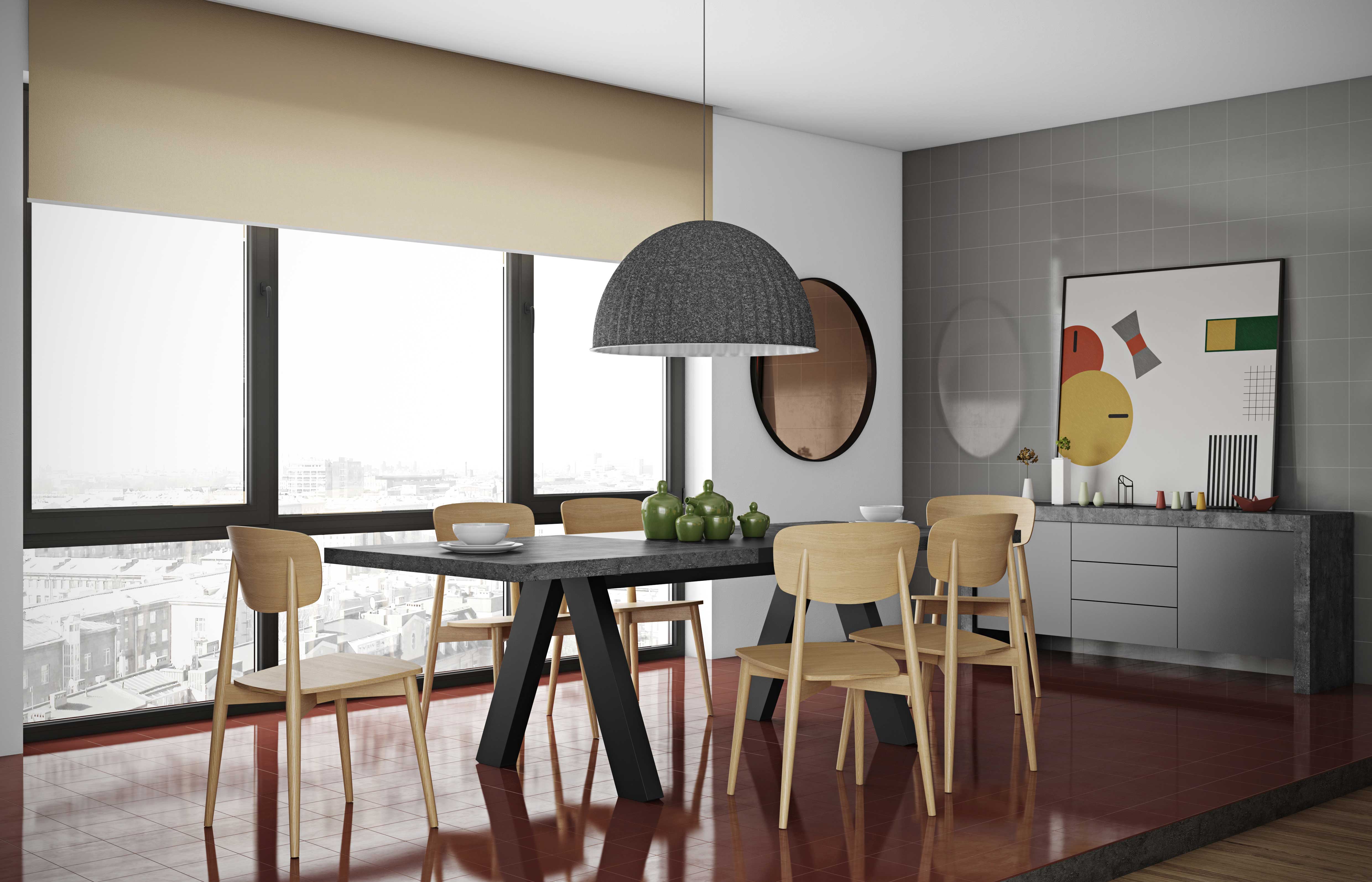 Table extensible Alex - 6 à 8 personnes - aspect béton - Image 9