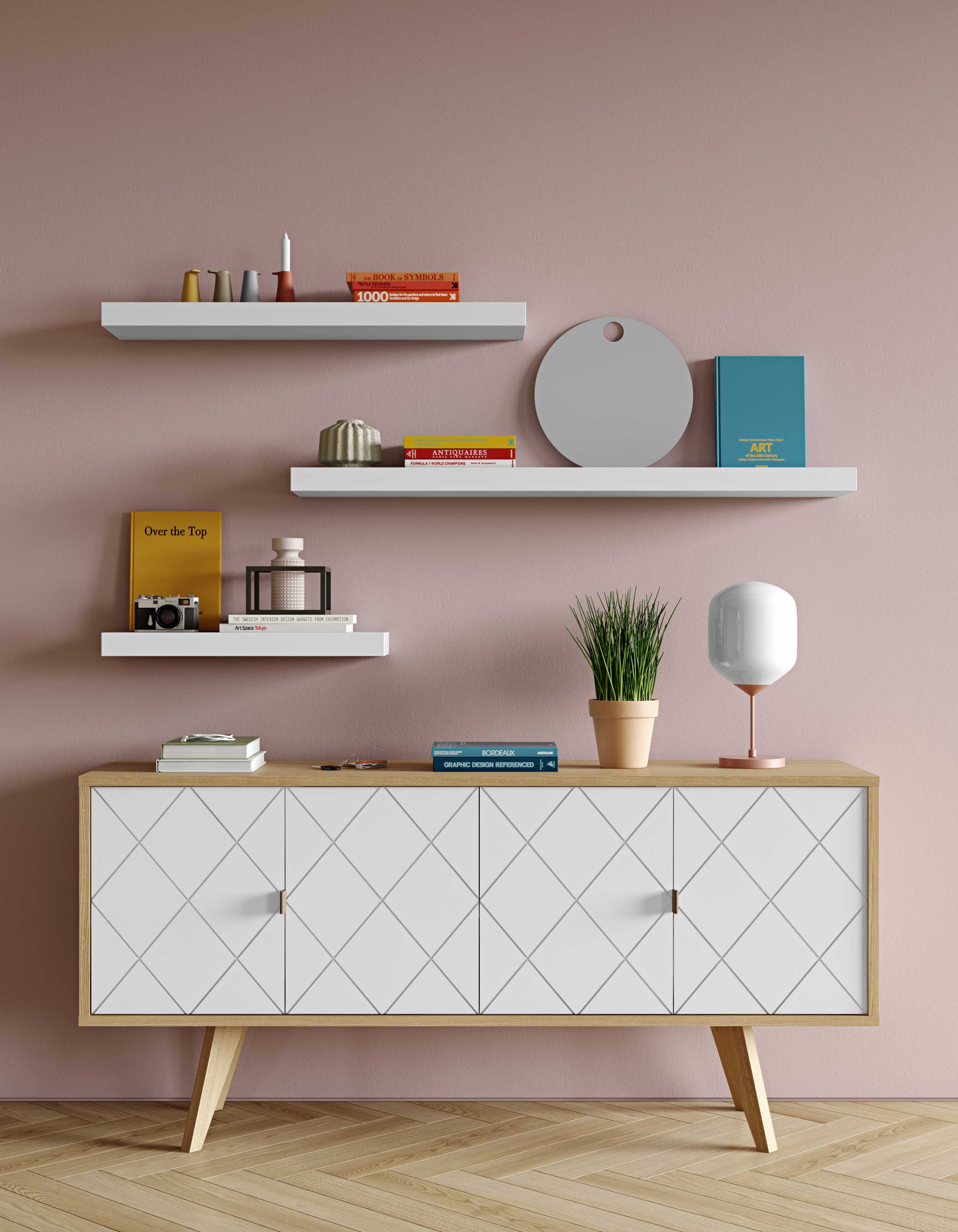 Tablette murale Balda 60cm - blanc - Image 7