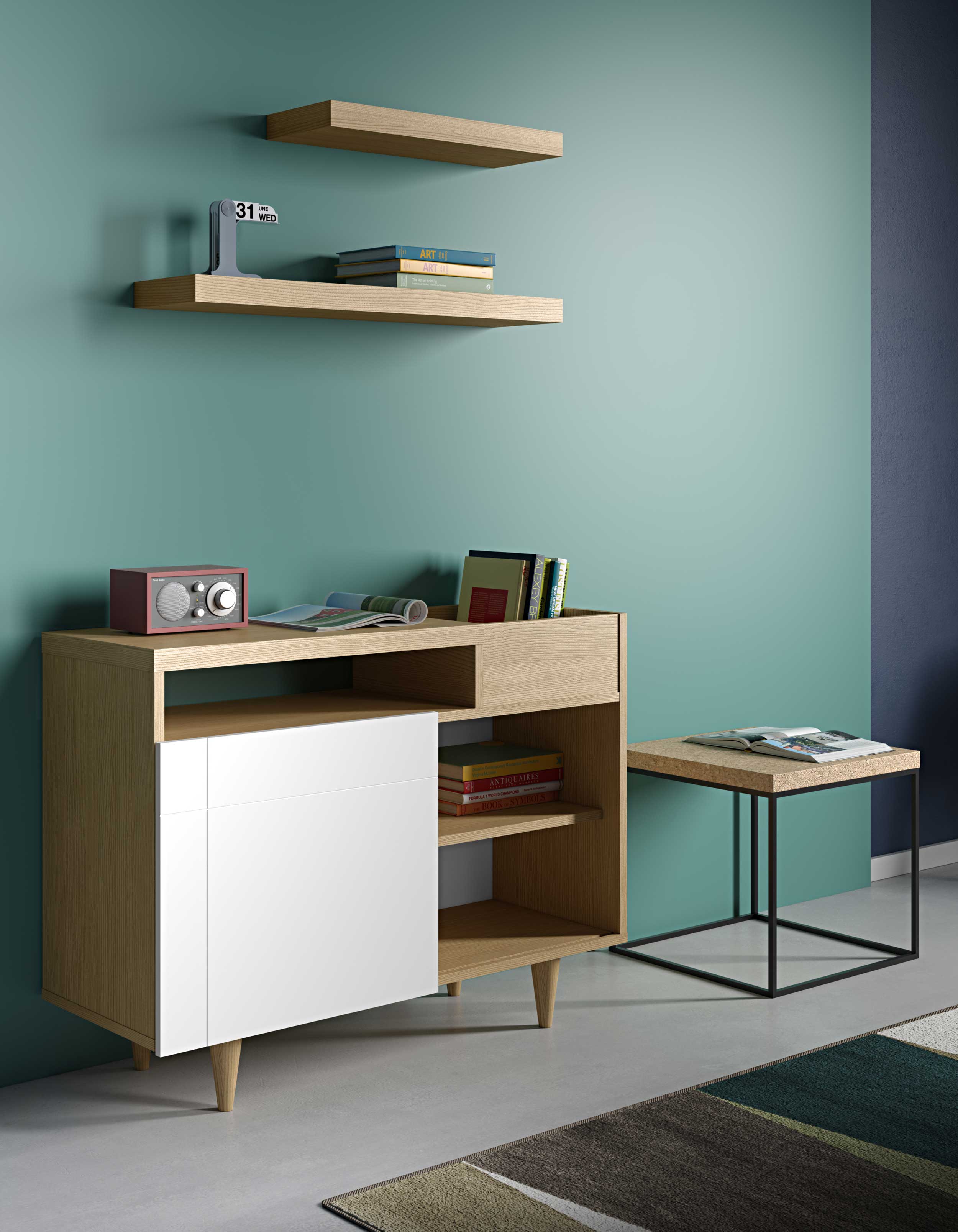 Tablette murale Balda 60cm - chêne - Image 6