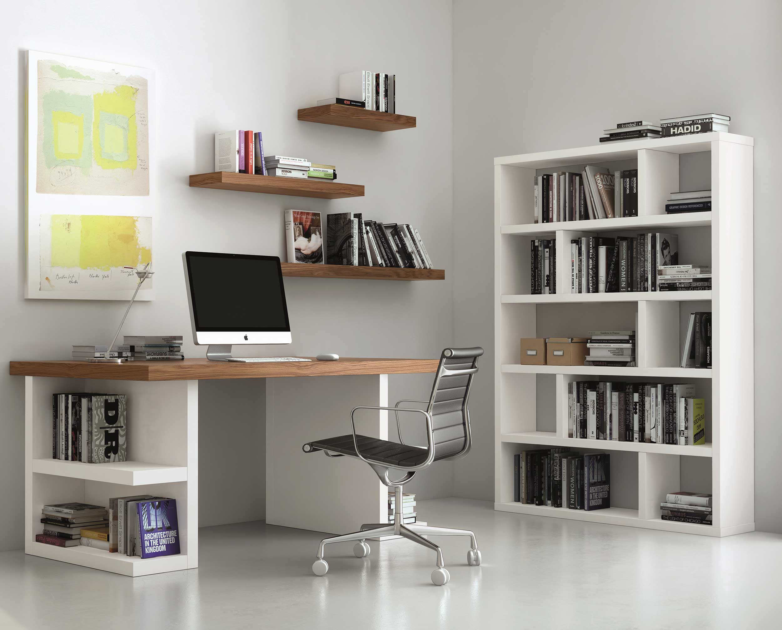 Tablette murale Balda 90cm - noyer - Image 2