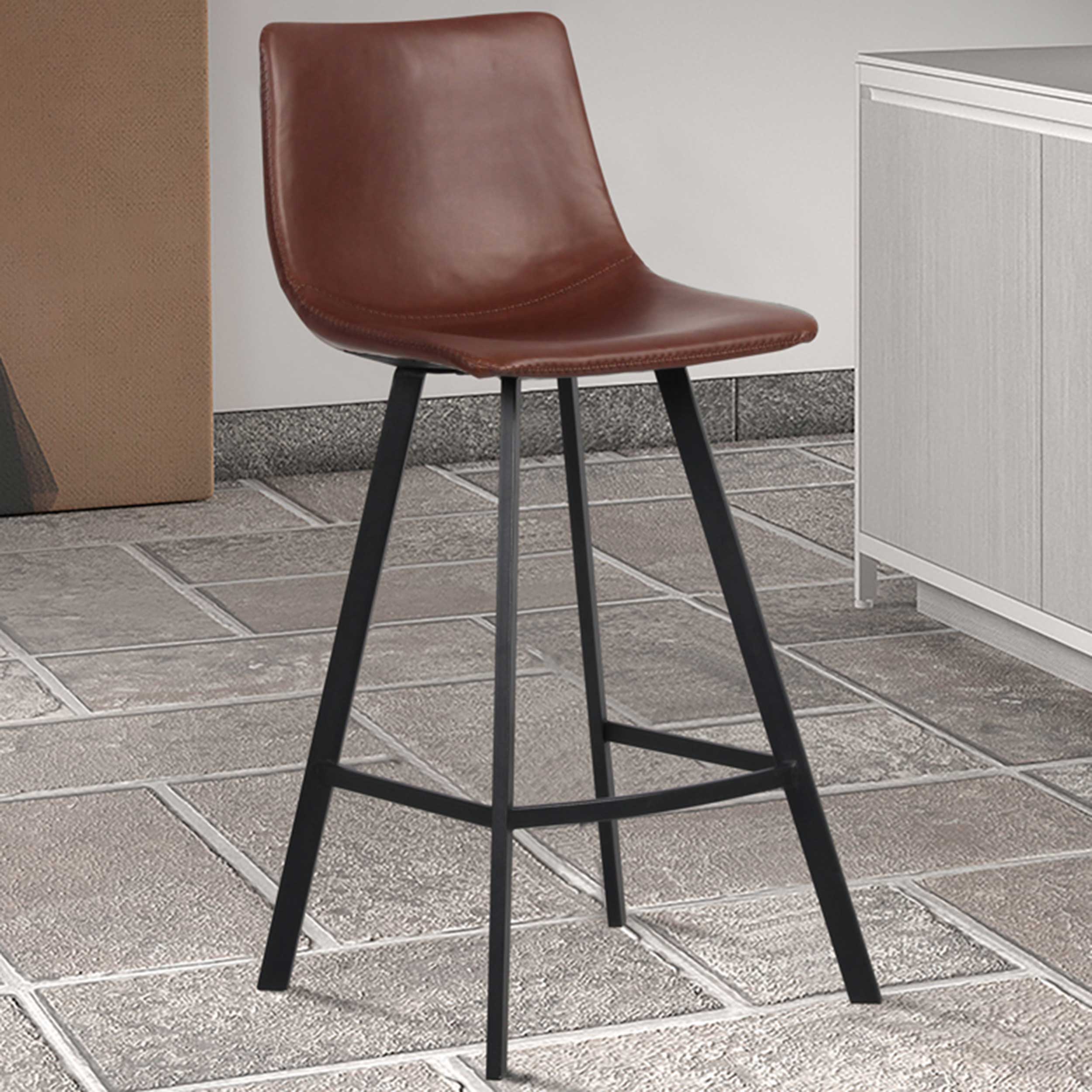 Tabouret de bar Ozan 68cm - brun