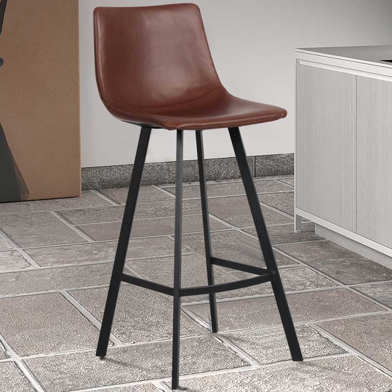 Tabouret de bar Ozan 78cm - brun