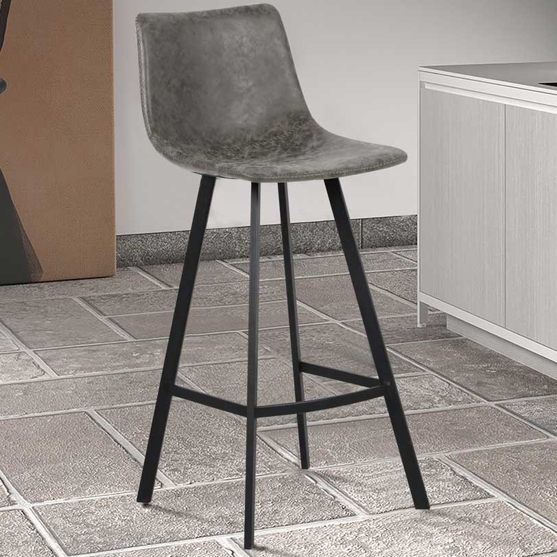 Tabouret de bar Ozan 78cm - gris