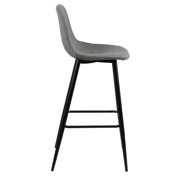 Tabouret de bar Wilhelm - gris clair/noir - Image 3