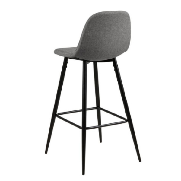 Tabouret de bar Wilhelm - gris clair/noir - Image 5